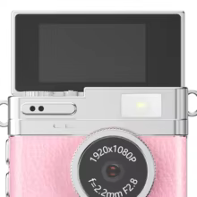 Mini Câmera Retro CCD Chaveiro Tela Flip Thumbnail 6