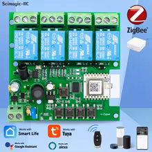 Relé Zigbee 4 Canais Inteligente Thumbnail 1