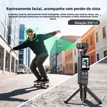 Câmera de Ação 1080P com Rastreamento Facial Thumbnail 2