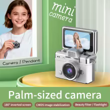Mini Câmera Vintage Flip 1.47" HD Thumbnail 2
