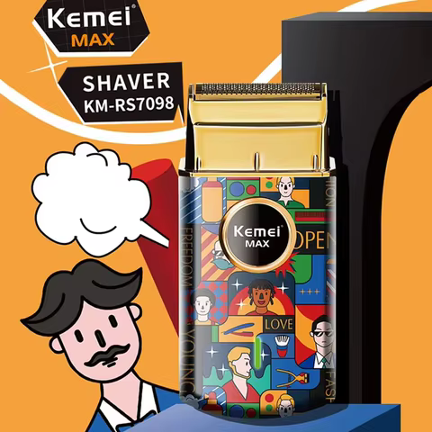 Kemei KM-RS7098 Mini Barbeador Portátil