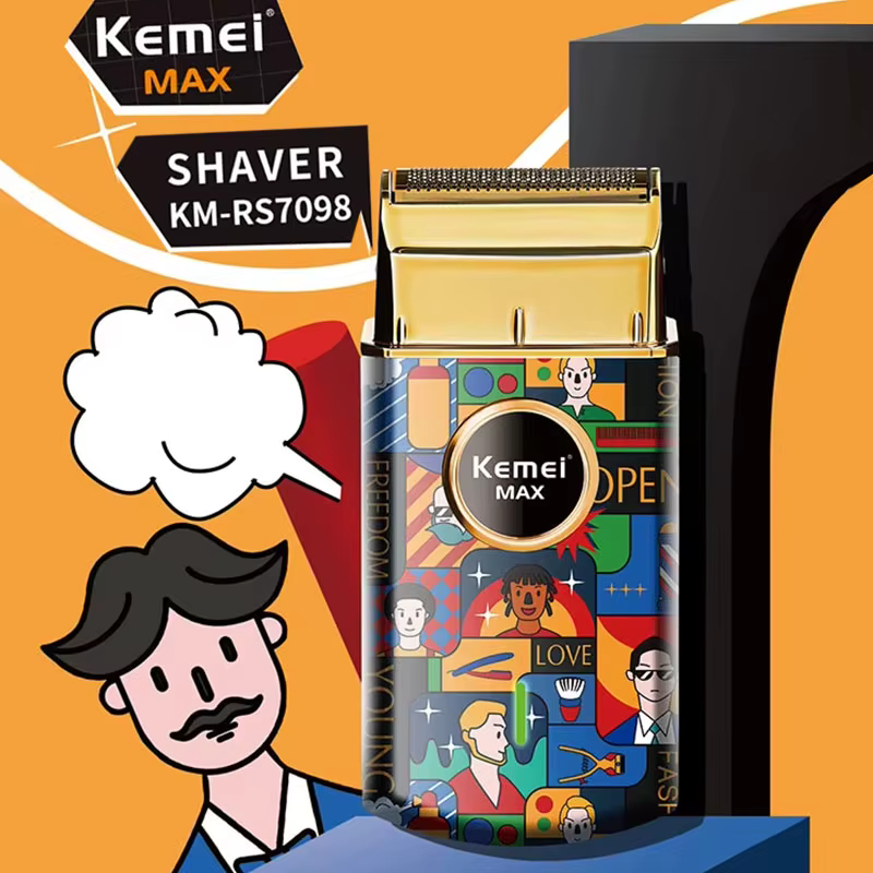 Kemei KM-RS7098 Mini Barbeador Portátil