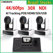 Câmera PTZ 4K 30x Zoom NDI POE Thumbnail 2