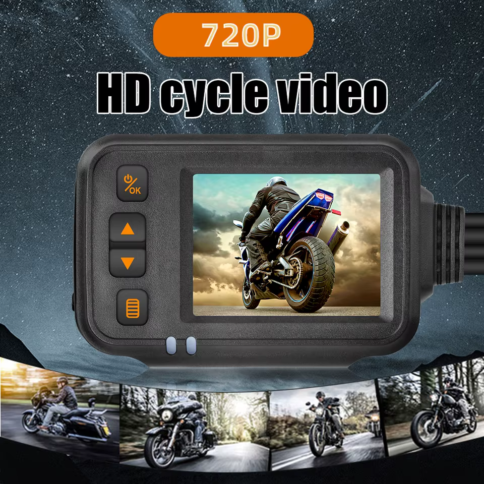 Câmera DVR para Motocicleta HD 1080P IP65