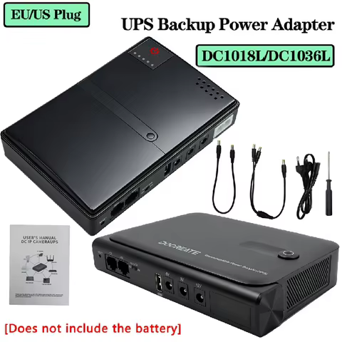 Mini UPS Portátil 18W/36W para Roteador e Câmeras