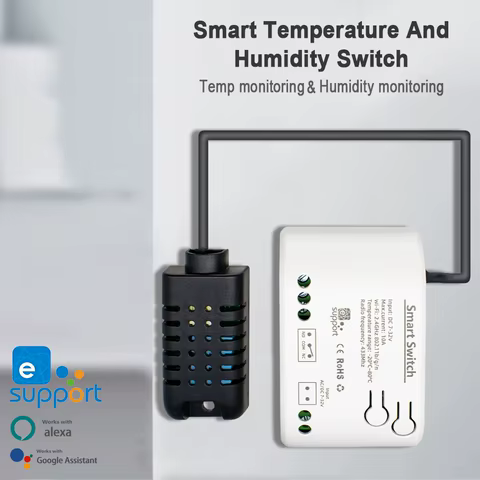 Interruptor WiFi Inteligente com Sensor de Temperatura