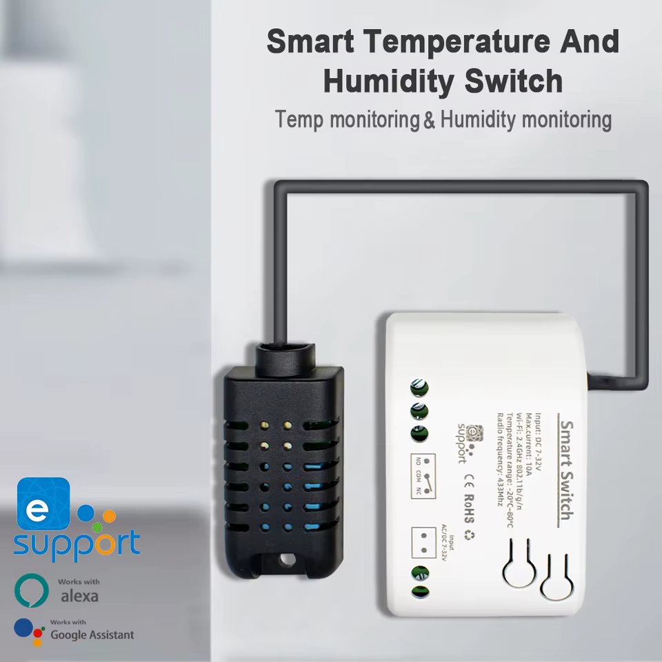 Interruptor WiFi Inteligente com Sensor de Temperatura