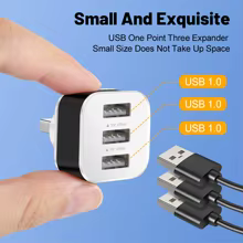 Adaptador USB 3 em 1 com 3 Portas Thumbnail 4