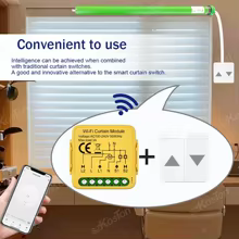 Interruptor de Cortina Inteligente Tuya ZigBee Thumbnail 3