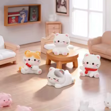 6 Figurinhas de Gato em Resina Thumbnail 2