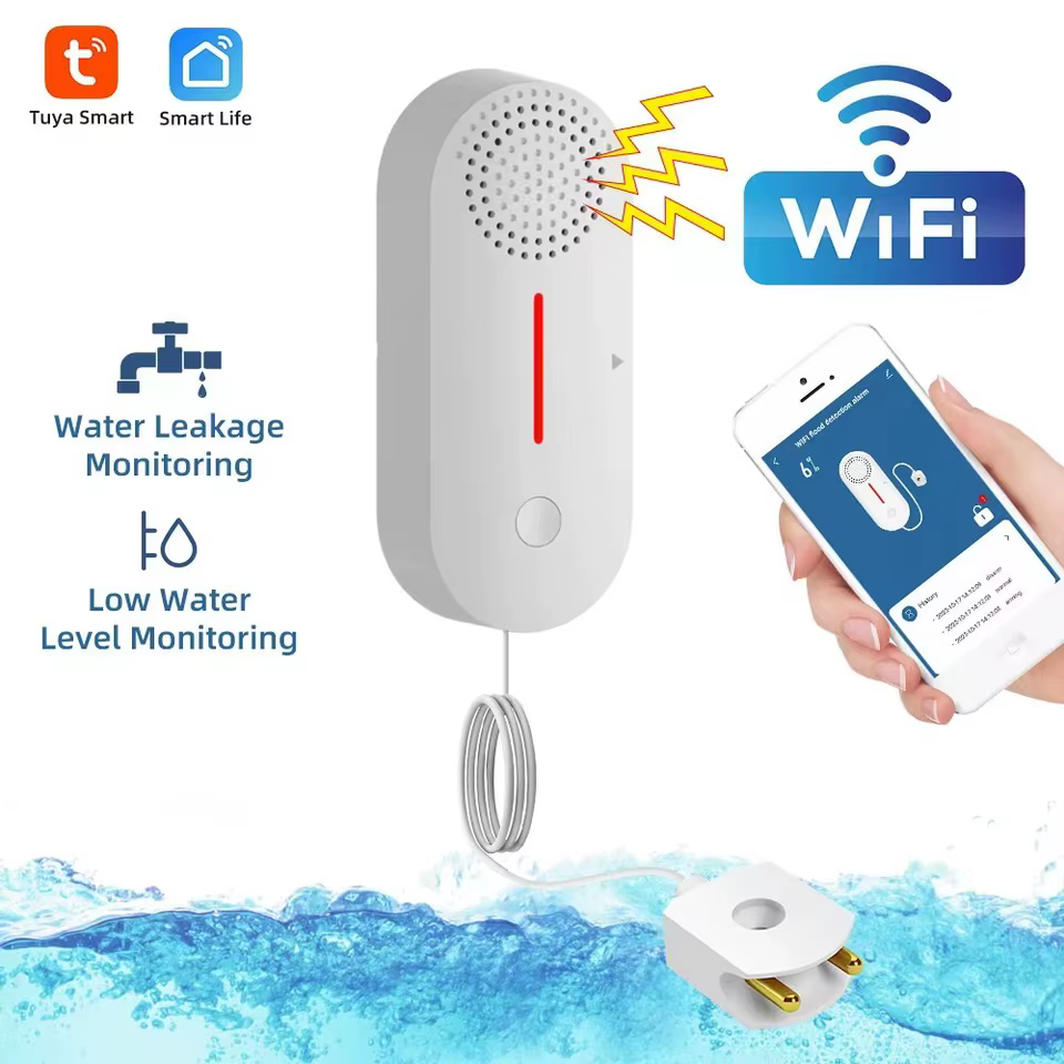 Sensor de Vazamento Wi-Fi Tuya