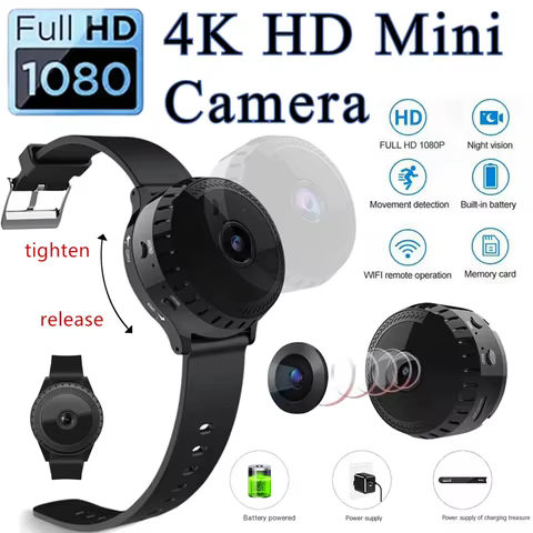 Câmera Wi-Fi 4K HD Mini