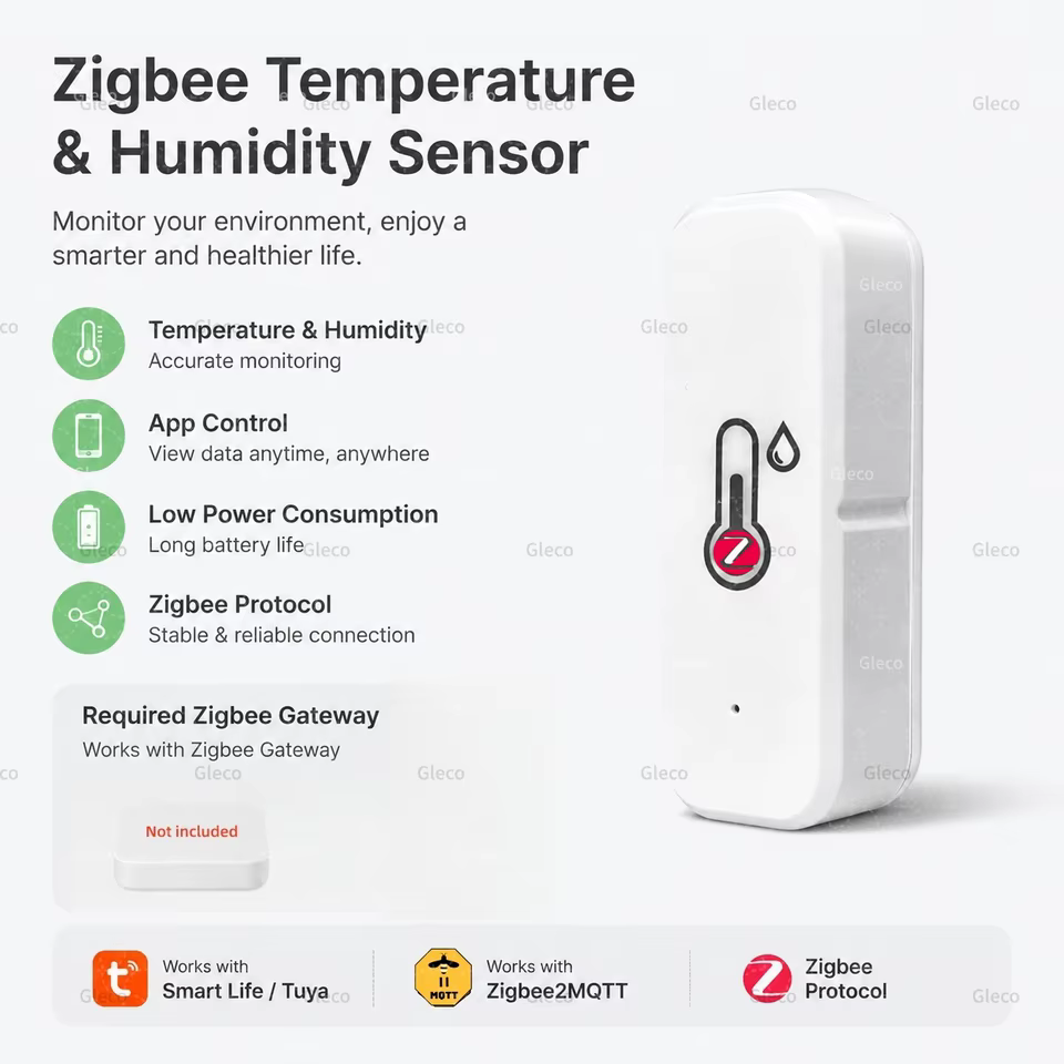 Sensor Zigbee 3.0 Temperatura e Umidade