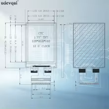 Tela LCD TFT 1.77" ST7735S 128x160 Thumbnail 1