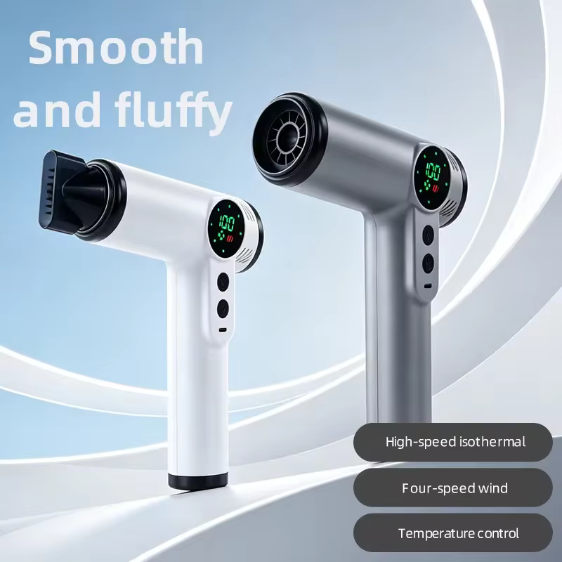 Secador Portátil Sem Fio com Tela Digital