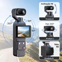 Câmera de Ação 1080P com Rastreamento Facial Thumbnail 3