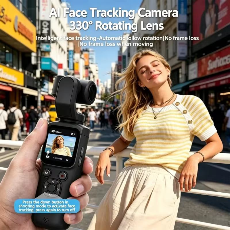 Câmera Gimbal 4K 75MP Ação