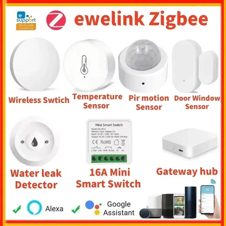 Kit Hub Zigbee Ewelink com Sensores
