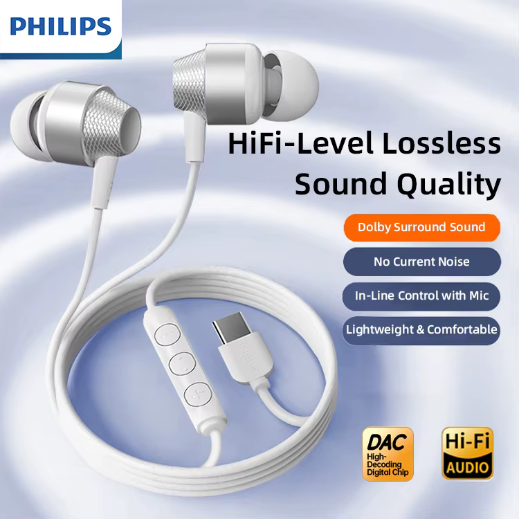 Fone Philips Intra-Auricular Tipo C com Microfone