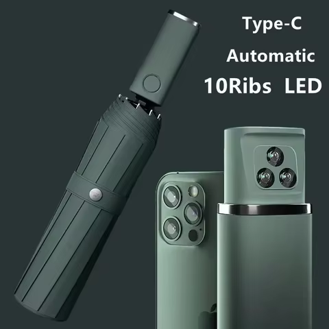 Guarda-chuva Automático LED ZUODU