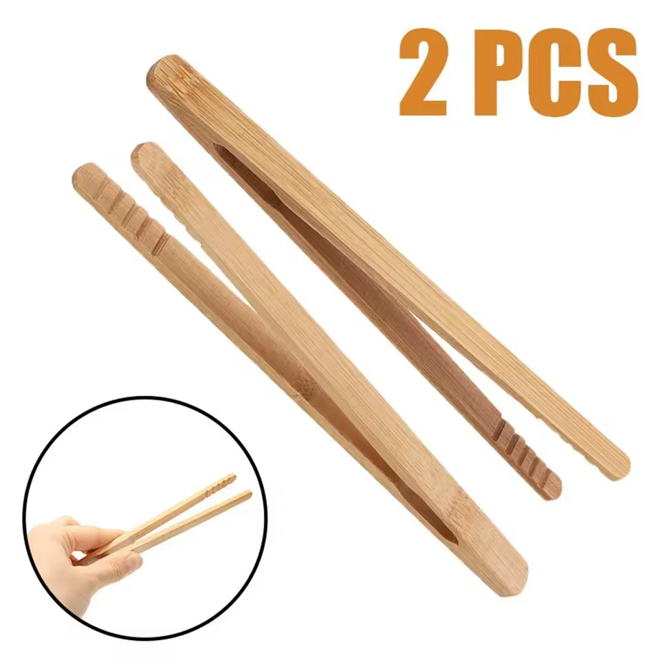 Pinças de Bambu para Cozinha