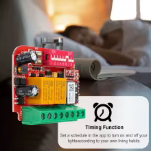Receptor de Controle 2CH Wi-Fi + RF para Garagem Thumbnail 4