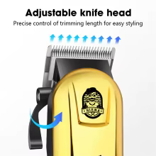 Máquina de Cabelo Profissional Dourada Thumbnail 4