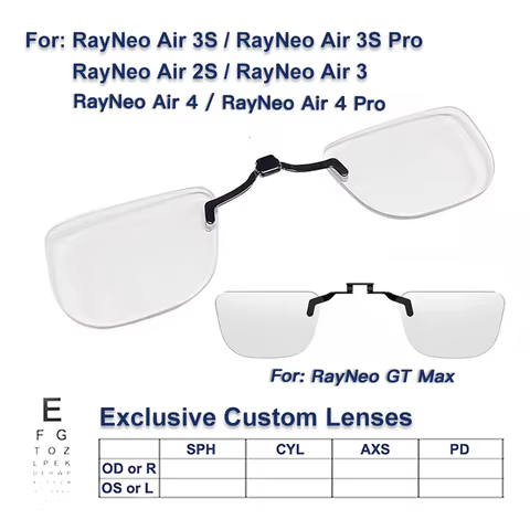 Lentes RayNeo Graduadas Anti-Reflexo