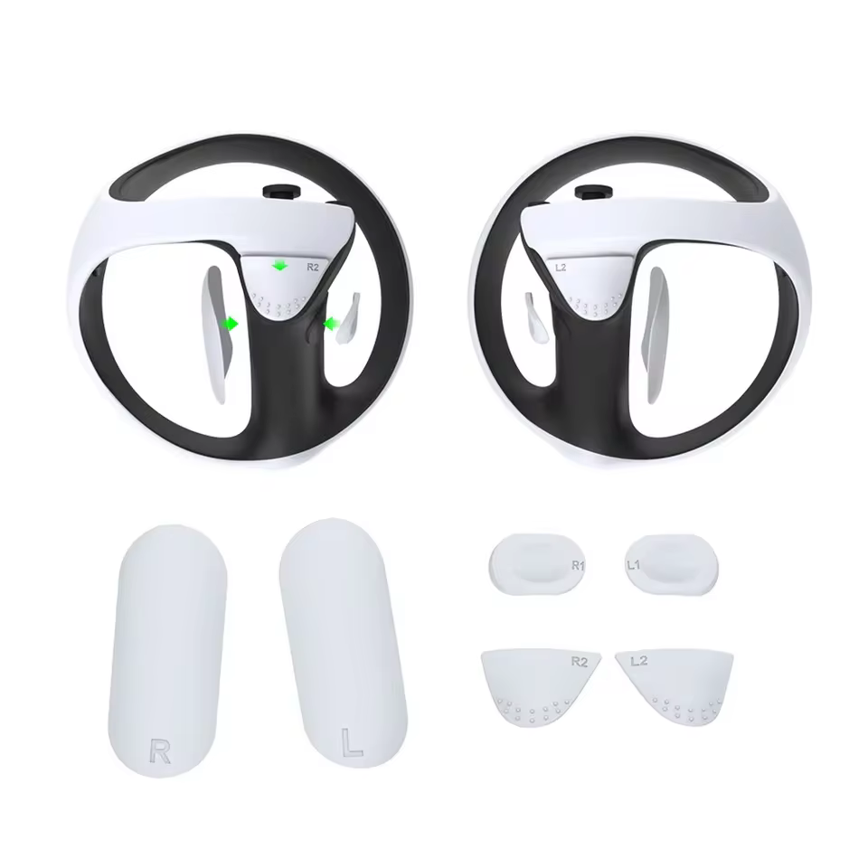 Case Silicone PS VR2 Branco/Preto