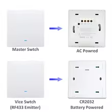 Interruptor Inteligente WiFi Tuya RF433 Thumbnail 5