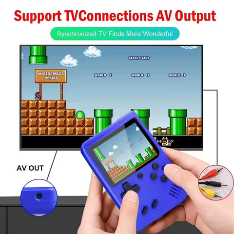 Console Retro 8-Bit Portátil