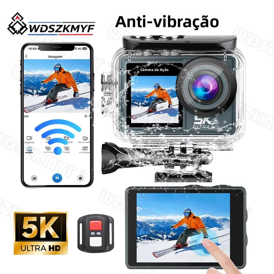 Câmera de Ação 5K WiFi