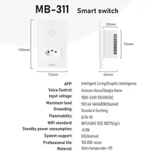 Interruptor WiFi Inteligente Touch Thumbnail 6
