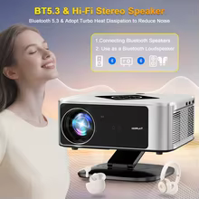 Projetor HORLAT T05Pro 2000 Lumens Android 12 Thumbnail 3