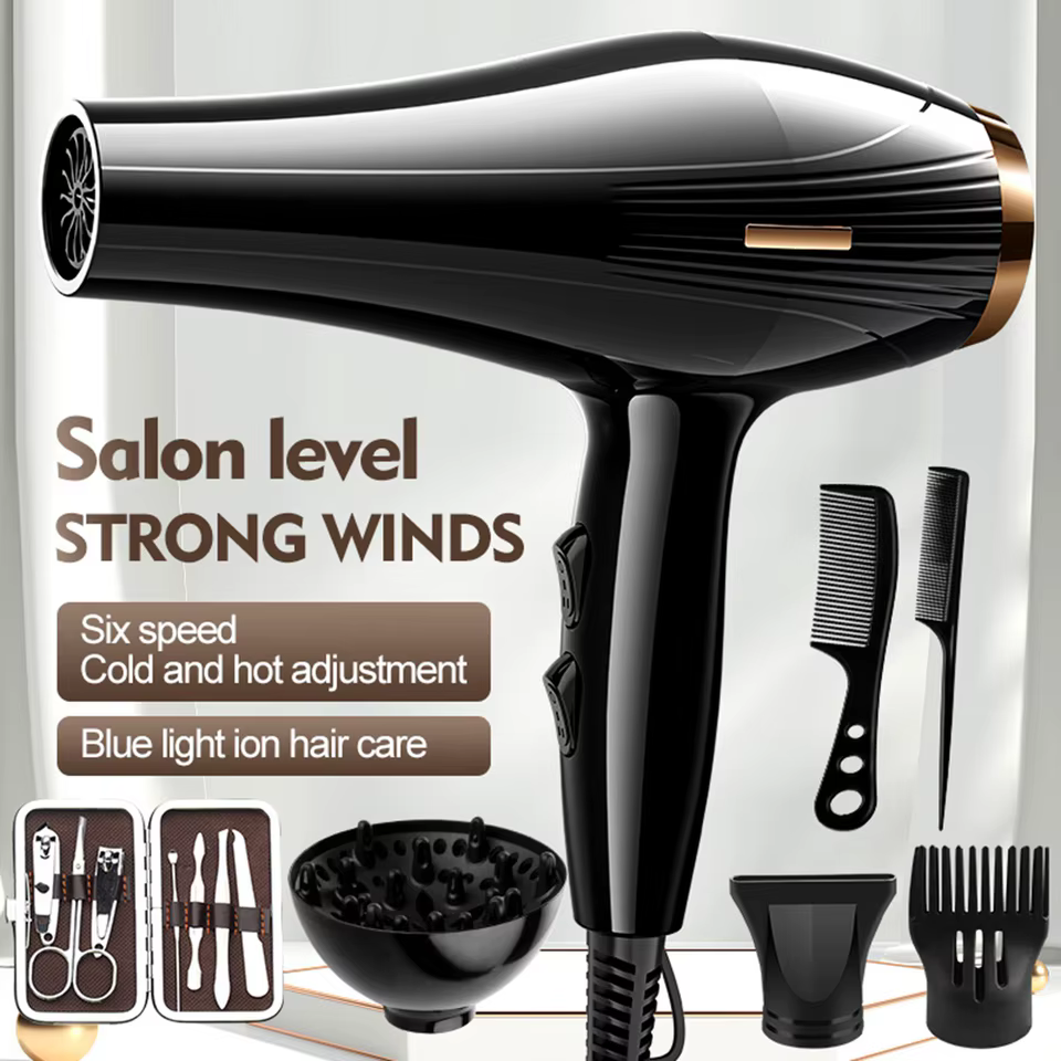 Secador de Cabelo 6 em 1 Alta Potência