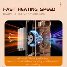Aquecedor Portátil CENRR 1200W Roxo Thumbnail 2