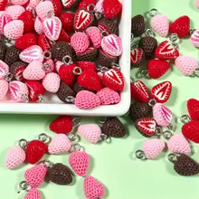 Pingentes de Resina Morango Chocolate Thumbnail 5