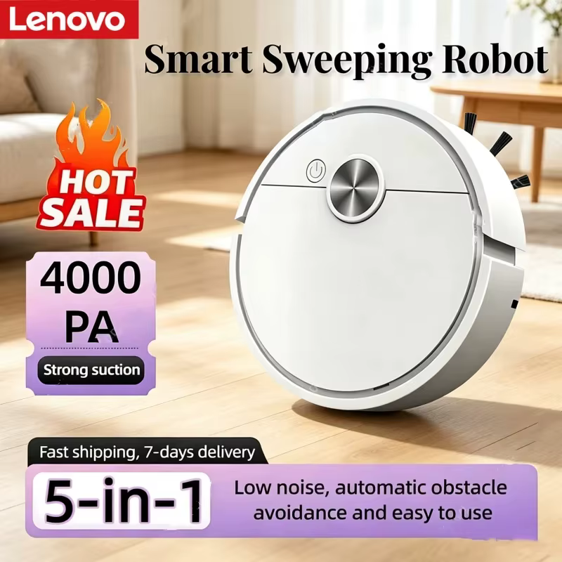 Robô Aspirador Lenovo Inteligente