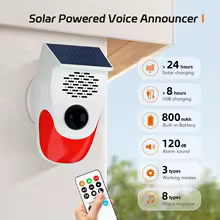Alarme Solar PIR 120dB com Controle Remoto Thumbnail 1