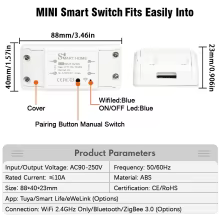 Interruptor Smart WiFi Zigbee 10A Thumbnail 2