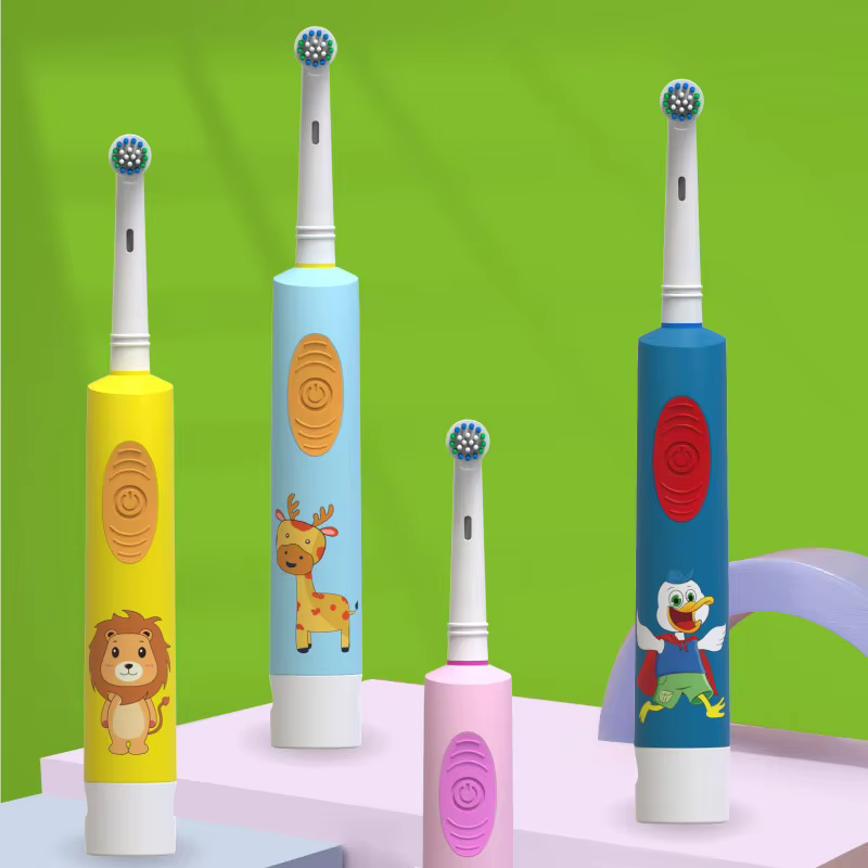 Escova de Dentes Elétrica Infantil Giratória