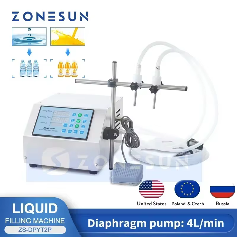 Máquina de Enchimento Duplo Bico ZS-DPYT2P