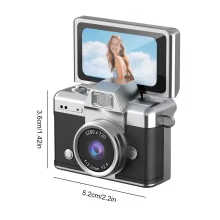Mini Câmera Vintage Flip 1.47" HD Thumbnail 6