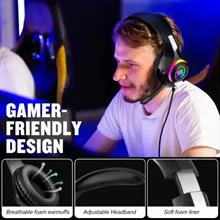Headset Gamer RGB VIKEFON Thumbnail 2
