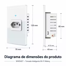 Tomada Inteligente Wi-Fi Melery 20A Thumbnail 2