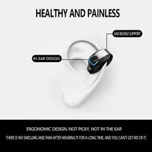 Fone Bluetooth TWS com Clipe e Condução Óssea Thumbnail 5