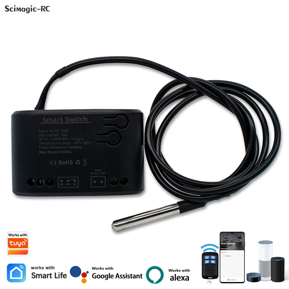 Interruptor Inteligente Tuya Temperatura WiFi