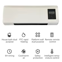 Aquecedor de Parede 2000W Ventilador Duplo Thumbnail 4