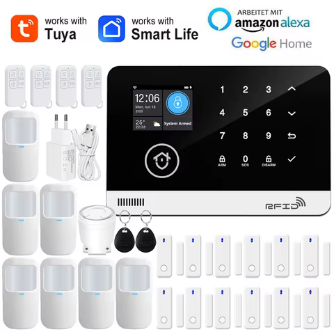 Alarme Inteligente Tuya com RFID e App