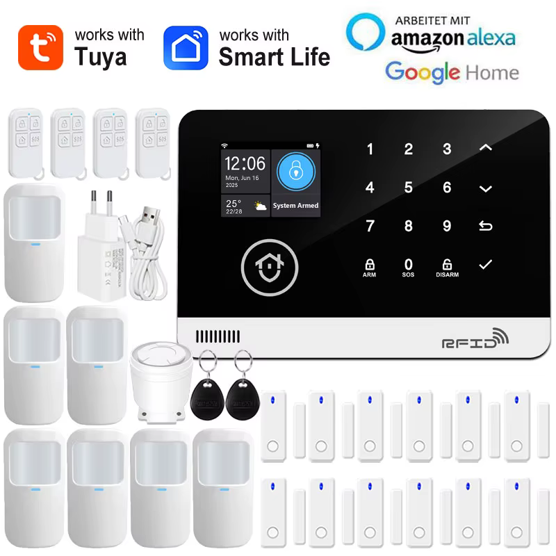 Alarme Inteligente Tuya com RFID e App